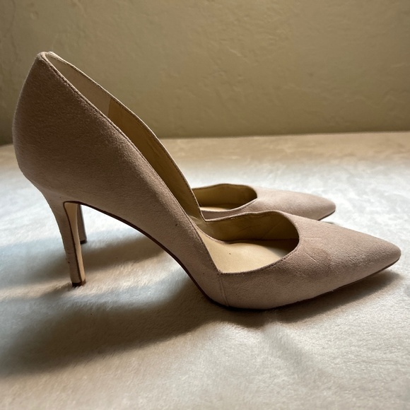 Canvas beige/nude high heels - Picture 1 of 6